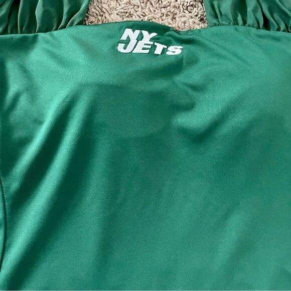 NFL All Sport Couture Green New York Jets Sports First Down Halter Top SZ L NWT - Picture 6 of 11